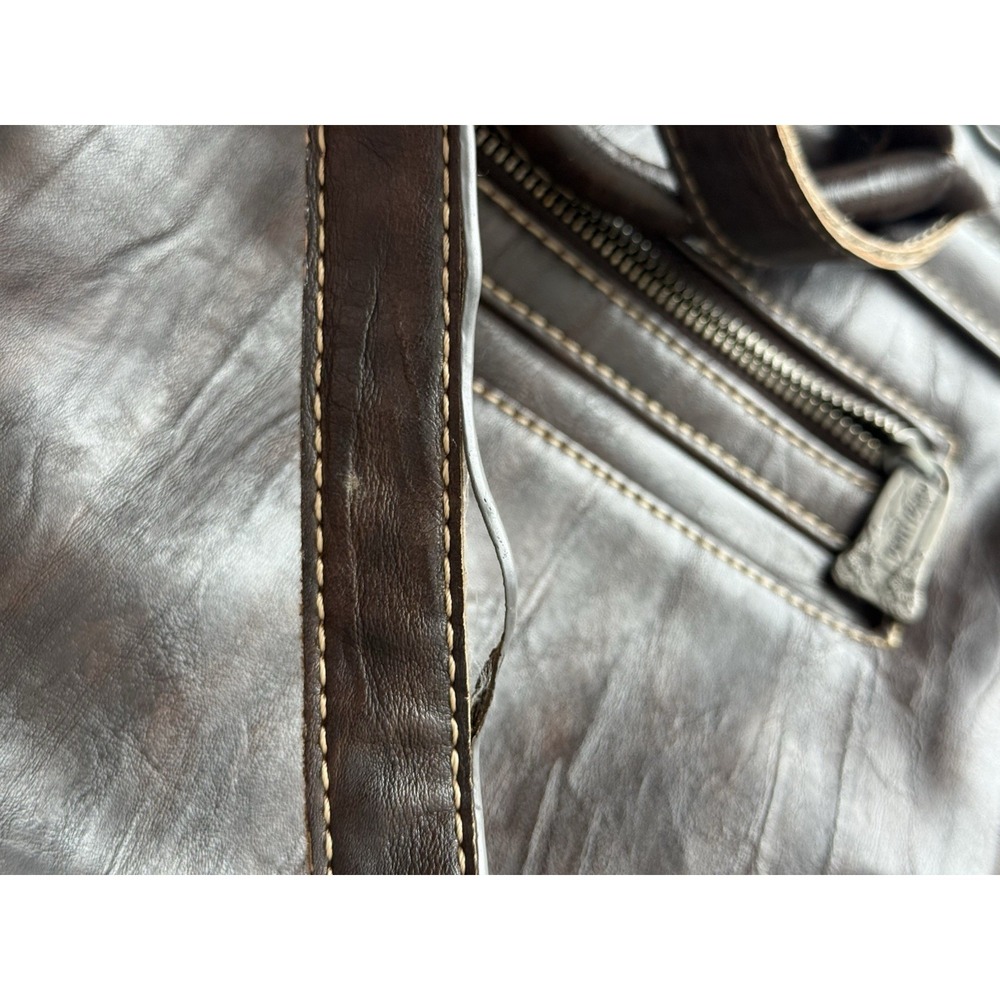 Trinity Ranch Brown Backpack Tooled Leather Bag W… - image 7